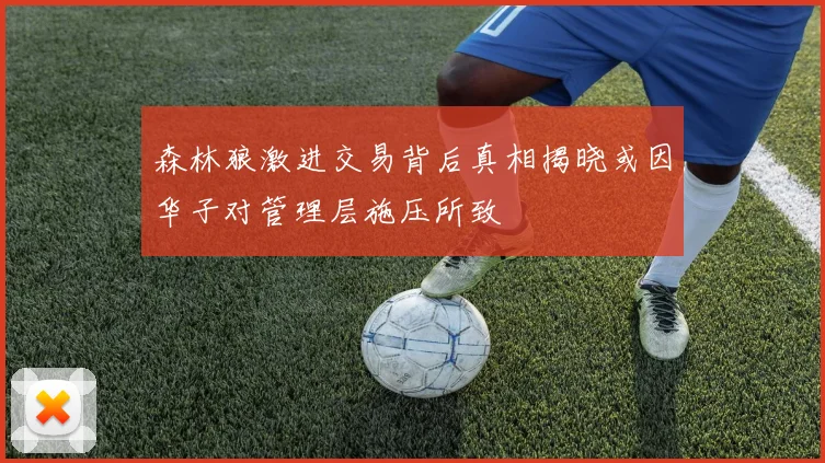 森林狼激进交易背后真相揭晓或因华子对管理层施压所致
